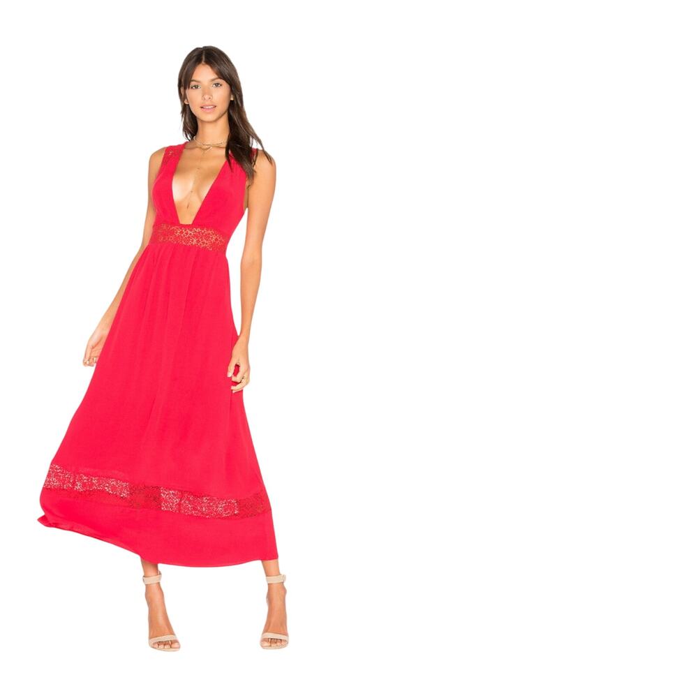 Majorelle X Revolve Pinewood Maxi Dress - Red - Small